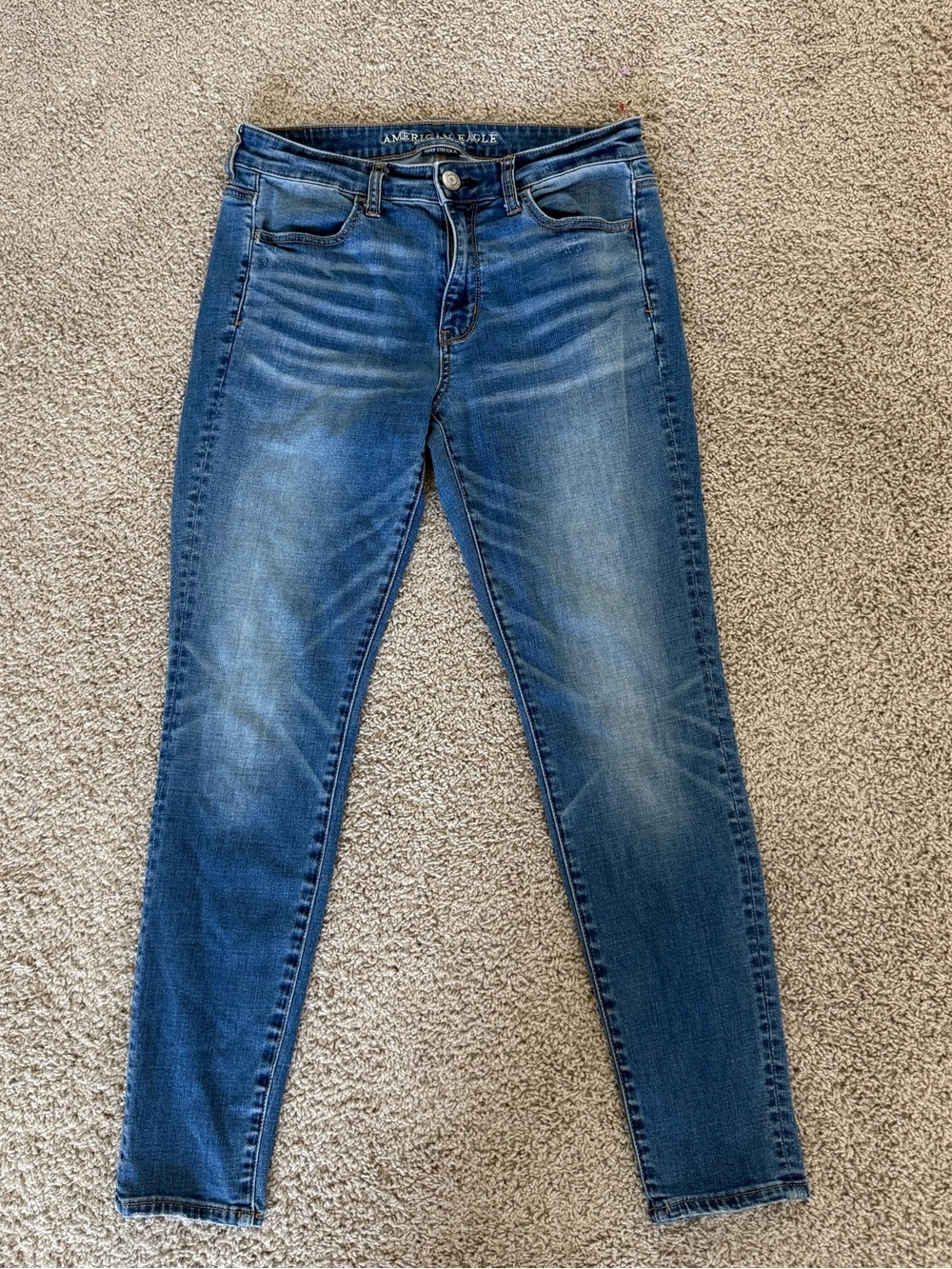 American Eagle Outfitters Women's Medium Blue Skinny Jeans